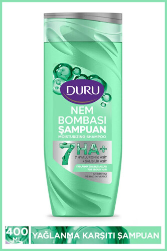 Duru Nem Bombası Yıpranmış Saçlar İçin Yoğun Onarıcı ve Nemlendirici Şampuan 400 Ml - 1