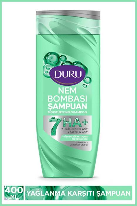 Duru Nem Bombası Yıpranmış Saçlar İçin Yoğun Onarıcı ve Nemlendirici Şampuan 400 Ml - 1