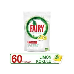 Fairy Hepsi Bir Arada 60 Yıkama Bulaşık Makinesi Deterjanı Tableti / Kapsülü Limon Kokulu - 2