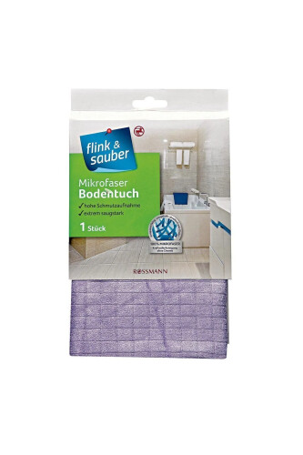 Flink Sauber Flink ve Sauber Mikrofiber Yer Bezi Çok Emici, 50x60 Cm - Rossmann