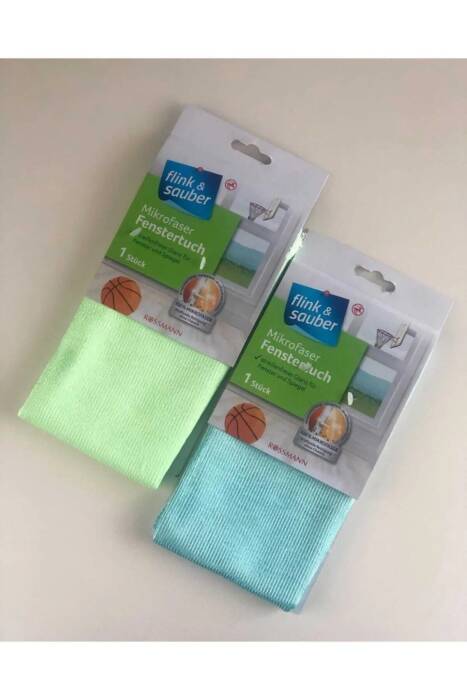 Flink Sauber Mikrofiber Cam Bezi Tekli 40x40 Cm X 2 Adet - 1