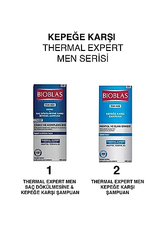 For Men Erkek Mentol ve elma Sirkesi Ve Kompleks B19 Saç Şampuan 360 Ml - 7