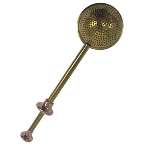 Gold Renkli Paslanmaz Çelik Pratik Çay Süzgeci - 7