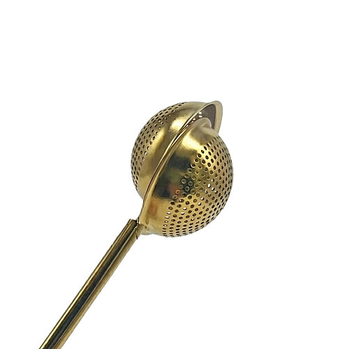 Gold Renkli Paslanmaz Çelik Pratik Çay Süzgeci - 7