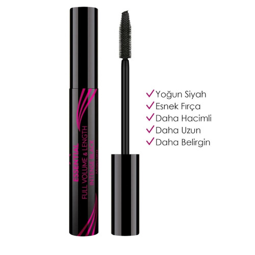 Golden Rose Essential Full Volume ve lenght Mascara - Intense Black - Hacim Veren Maskara x 2 Adet - 2
