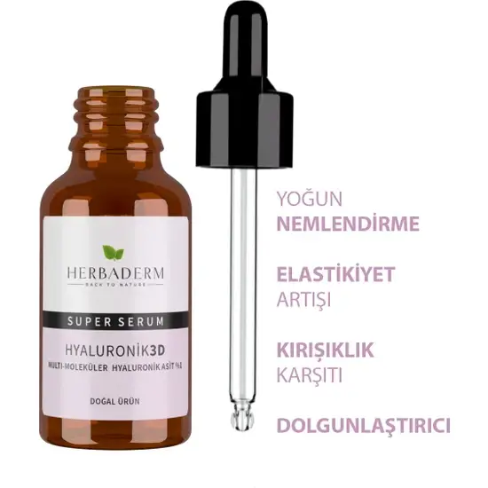 Herbaderm Hyaluronik 3D Superserum Yüz Serumu 30 ml - 2