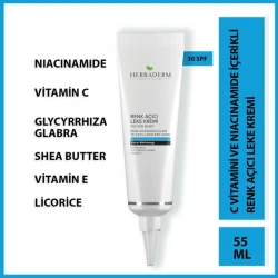 Herbaderm Renk Açıcı Leke Kremi Yüz İçin 55 ml - Herbaderm