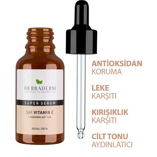 Herbaderm Saf Vitamin C Superserum Yüz Serumu 30 ml - 2