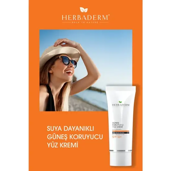 Herbaderm Suya Dayanıklı Güneş Koruyucu Yüz Kremi Uva + Uvb (50+Spf) 75 ml - 4