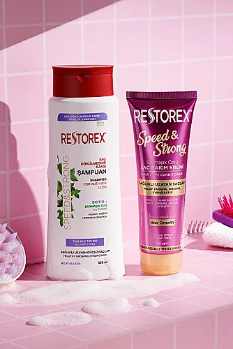Hızlı Saç Uzatmaya Yardımcı Set: Restorex Şampuan - 2