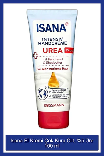 ISANA El Kremi 100 ml - %5 Üre İçerikli Yoğun Nemlendirici ile Çatlak ve Kuru Ellere Bakım - 2