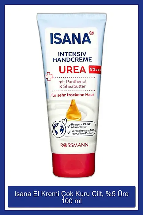ISANA El Kremi 100 ml - %5 Üre İçerikli Yoğun Nemlendirici ile Çatlak ve Kuru Ellere Bakım - 2