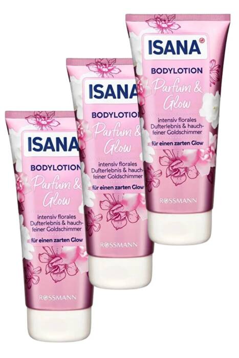 Isana Vücut Losyonu 200ml Parfüm ve Glow x 3 Adet - 1