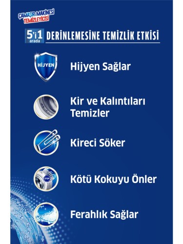 K2r 5 i 1 Arada Çamaşır Makinesi Temizleyicisi 2 Kullanımlık (1 x 163 g) - 4