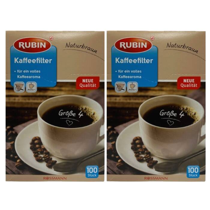 Kahve Filtresi 4 Numara Büyük Boy Naturel Kağıt 200 Adet - 1