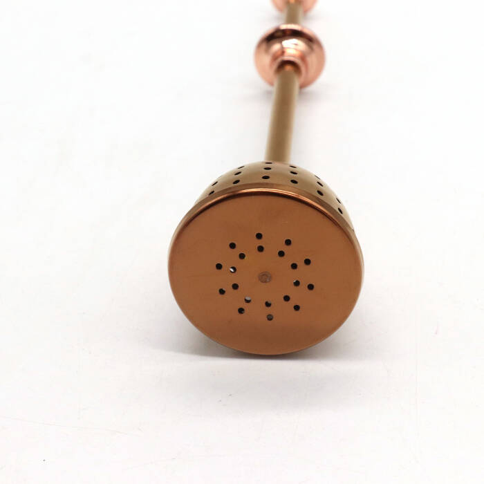 Konik Tasarımlı Rose Gold Renkli Paslanmaz Çelik Çay Süzgeci - 5