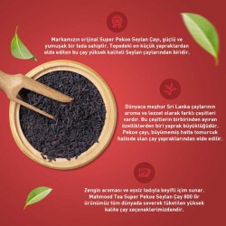 Mahmood Tea Super Pekoe Ithal Seylan Dökme Çayı 800 G ve Bardak - 2