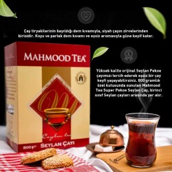 Mahmood Tea Super Pekoe Ithal Seylan Dökme Çayı 800 G ve Bardak - 4