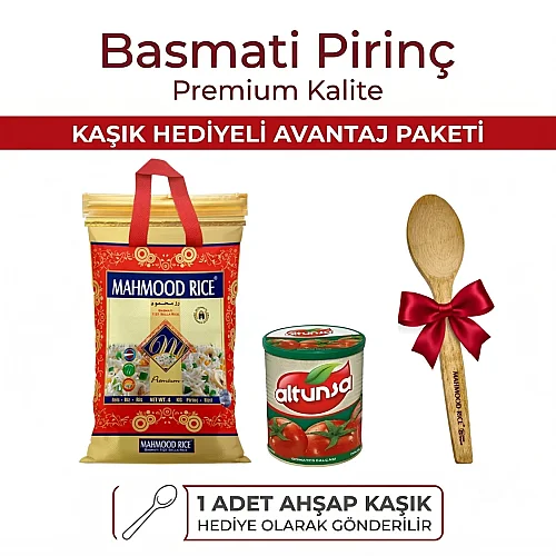 Mahmood Rice Basmati Pirinç 4 kg ve Altunsa Domates Salçası 830 g - Mahmood Rice