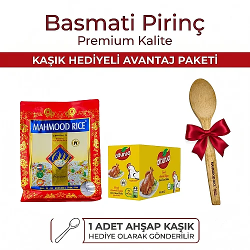 Mahmood Rice Basmati Pirinç 900 G ve Altunsa Tavuk Bulyon 20’li Set - Mahmood Rice