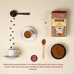 Mahmood Coffee Kakuleli Türk Kahvesi Metal Kutu 200 Gr - 4