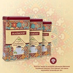 Mahmood Coffee Kakuleli Türk Kahvesi Metal Kutu 200 G - 5