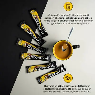 Mahmood Coffee 2'si 1 Arada Hazır Kahve 48 Adet x 10 G - 5