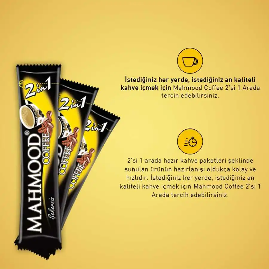 Mahmood Coffee 2'si 1 Arada Hazır Kahve 48 Adet x 10 Gr - 3