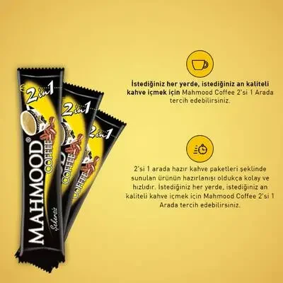 Mahmood Coffee 2si 1 Arada Hazır Kahve 48 Adet x 10 Gram 2li set - 4