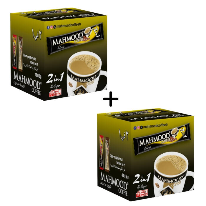 Mahmood Coffee 2si 1 Arada Hazır Kahve 48 Adet x 10 Gram 2li set - 1