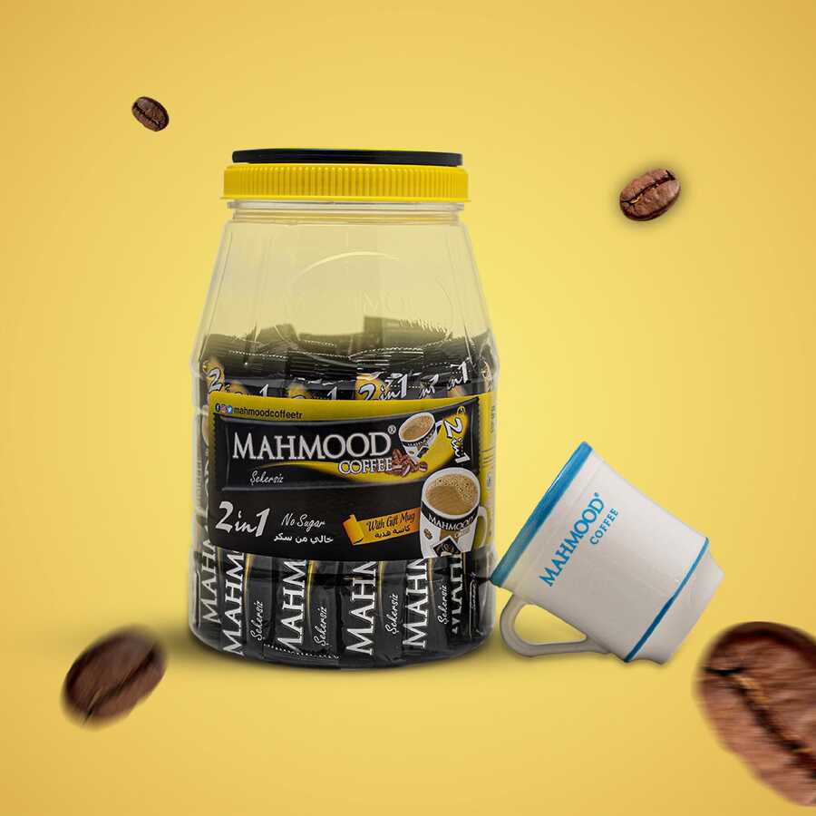 Mahmood Coffee 2'si 1 Arada 36 Adet Kavanoz - Bardak Hediyeli - 2