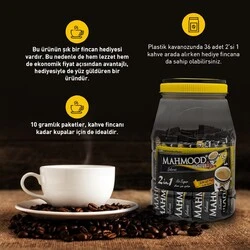 Mahmood Coffee 2'si 1 Arada 36 Adet Kavanoz - Bardak Hediyeli - 5