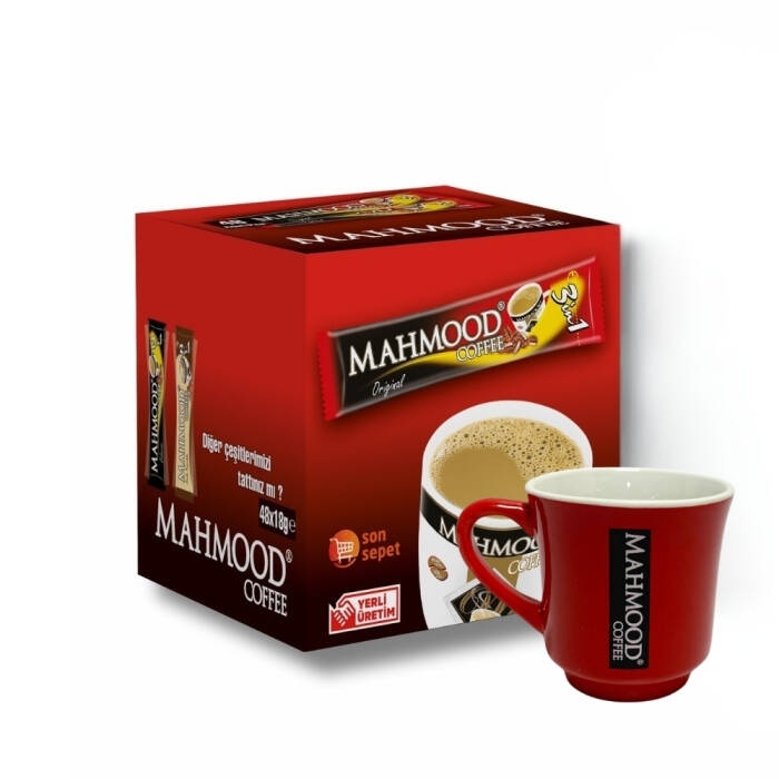Mahmood Coffee 3'ü 1 Arada 48 Adet ve Kupa Bardak - 1