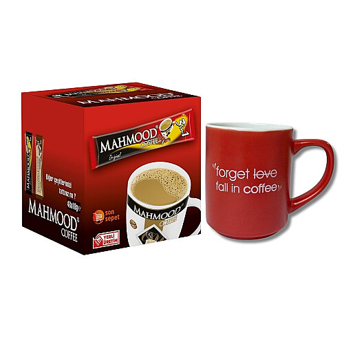 Mahmood Coffee 3'ü 1 Arada 48 Adet ve Kupa Bardak - Mahmood Coffee