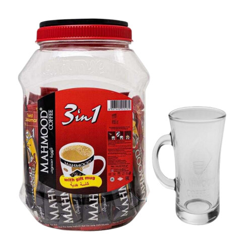 Mahmood Coffee 3'ü 1 Arada Hazır Kahve Kavanoz 42 Adet Kupa Hediyeli - 3