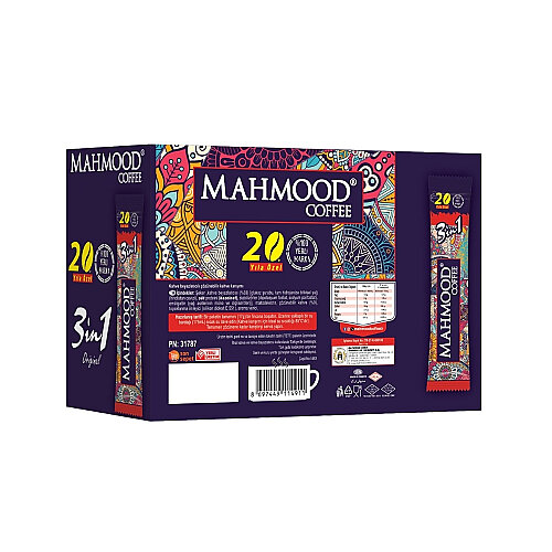Mahmood Coffee 3'ü 1 Arada Hazır Kahve 24 Adet x 17 G (20. yıl) - 3