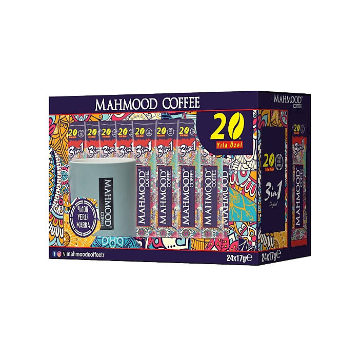 Mahmood Coffee 3'ü 1 Arada Hazır Kahve 24 Adet x 17 G (20. yıl) - 2