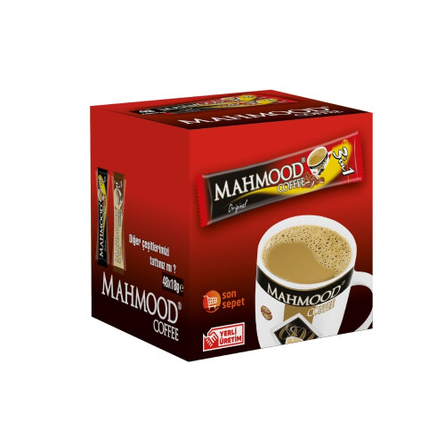 Mahmood Coffee 3'ü 1 Arada Hazır Kahve 48 Adet x 18 G - Mahmood Coffee