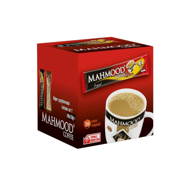 Mahmood Coffee 3'ü 1 Arada Hazır Kahve 48 Adet x 18 G - 1