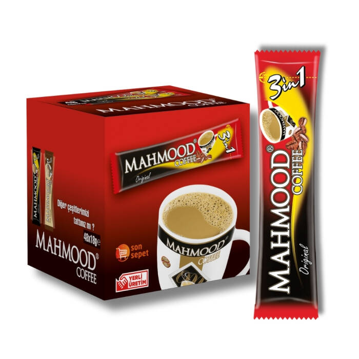 Mahmood Coffee 3'ü 1 Arada Hazır Kahve 48 Adet x 18 Gr - 3