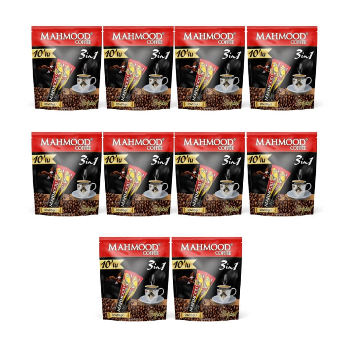 Mahmood Coffee 3'ü 1 Arada Kahve 18 gr x 10 Adet x 10'lu Paket - 1