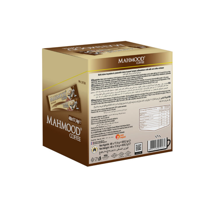 Mahmood Coffee 3'ü 1 Arada Sütlü Köpüklü Hazır Kahve 48 Adet x 17,4 G - 2