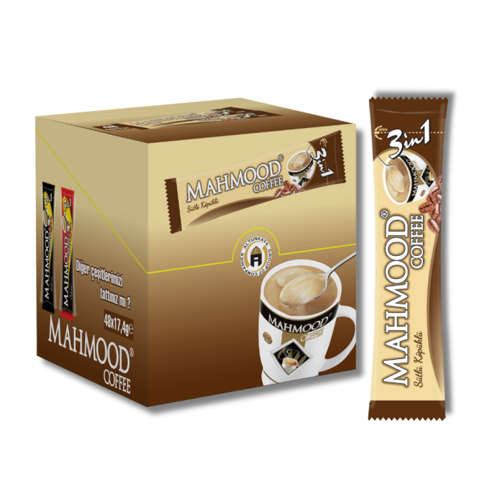 Mahmood Coffee 3'ü 1 Arada Sütlü Köpüklü Hazır Kahve 48 Adet x 17,4 G - 3