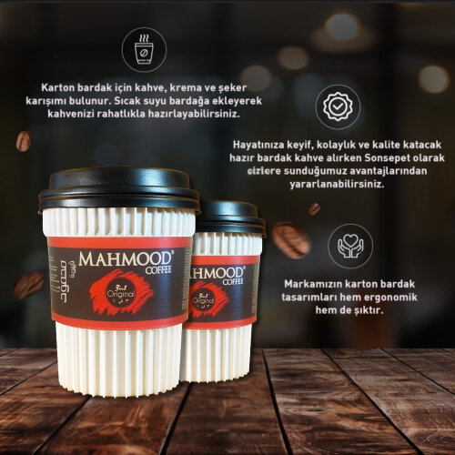 Mahmood Coffee 3'ü 1 Arada Hazır Kahve Bardak 18 G x 6 Adet - 3