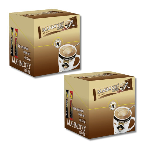 Mahmood Coffee 3'ü 1 arada Sütlü Köpüklü Hazır Kahve 48 Adet X 17,4 Gram 2li set - Mahmood Coffee