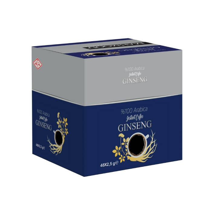 Mahmood Coffee Arabica Ginseng Aromalı Çözünebilir Granül Kahve 2,5 G x 48 Adet - 2