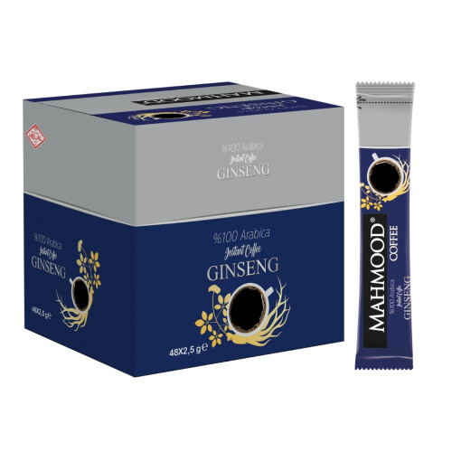 Mahmood Coffee Arabica Ginseng Aromalı Çözünebilir Granül Kahve 2,5 G x 48 Adet - Mahmood Coffee