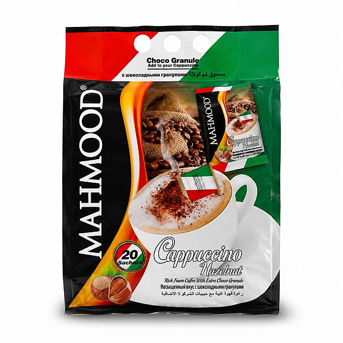 Mahmood Coffee Cappuccino Fındık Choco Granül 20 Adet x 25 Gram - 1