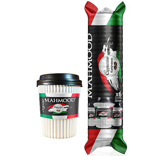 Mahmood Coffee Cappuccino Hazır Bardak Kahve 25 Gram x 6 Adet - Mahmood Coffee