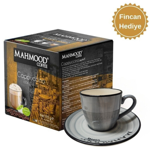 Mahmood Coffee Dolce Gusto Cappuccino Kapsül 24 G x 16 Adet ve Fincan - Mahmood Coffee